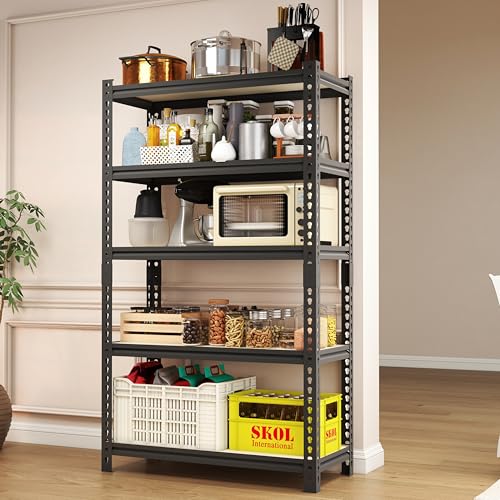 2000LBS Storage Shelves 5 Tier Garage Shelving Heavy Duty