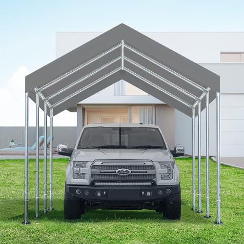 12'x20' Carport Canopy Replacement Cover Gray