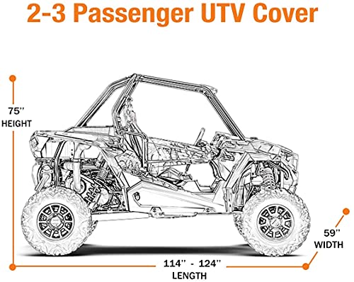 UTV Cover Waterproof Heavy Duty Oxford Cloth All Weather Protection Covers 2