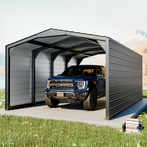 Military Grade Metal Carport 12x20 FT