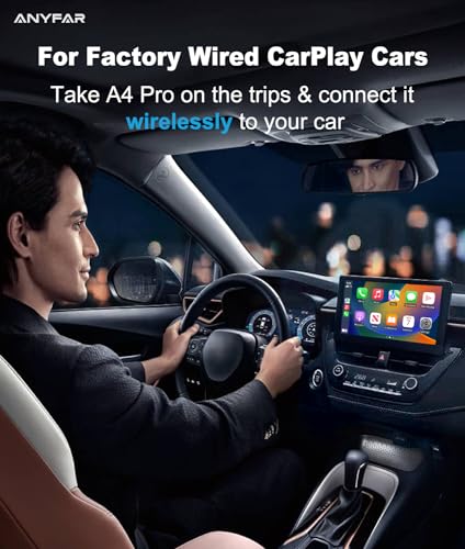 A4 Pro Wireless CarPlay Android Auto Adapter with Cooling Vents
