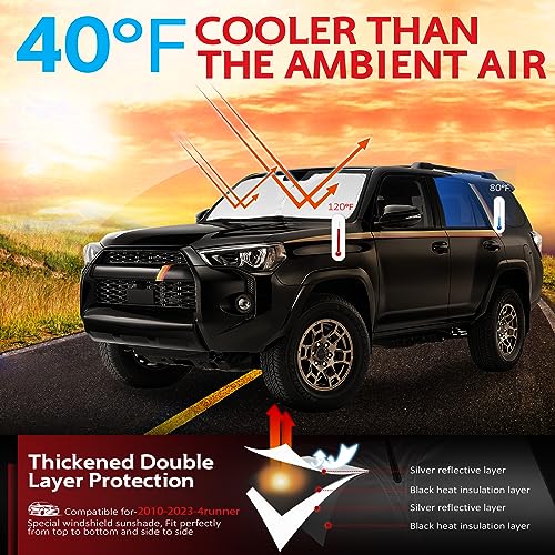 Windshield Sun Shade for Toyota 4Runner 2010