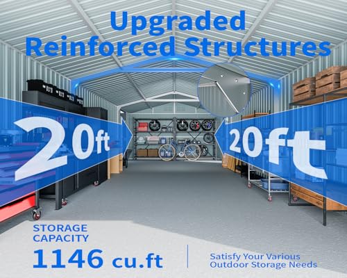 10x20 FT Upgrade Outdoor Storage Shed