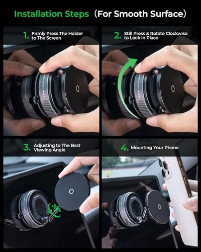 Upgraded】for iPhone Magsafe Car Mount Charger