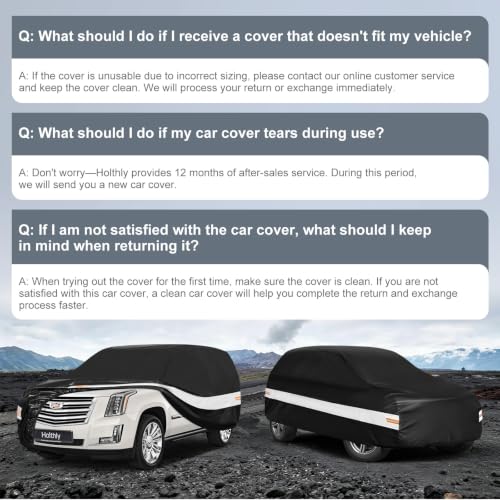 10 Layers SUV Car Cover Custom Fit for Cadillac Escalade