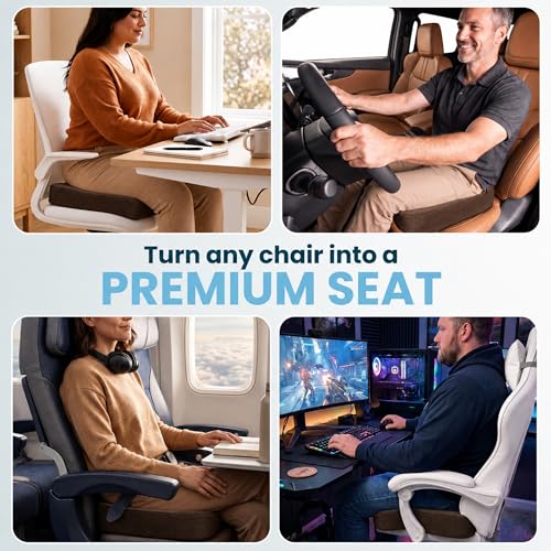 Extra Large Gel & Memory Foam Seat Cushion