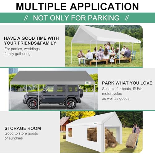 Carport 12'x20' Heavy Duty Portable Garage