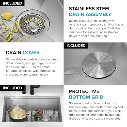 Stainless Steel 33 in Double Bowl Undermount Sink KWU112