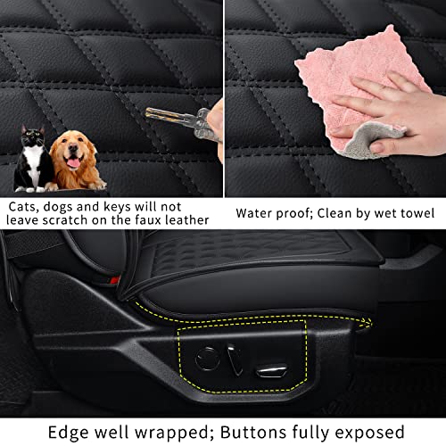 F150 Faux Leather Seat Covers Fit for 2015 (2 Count)