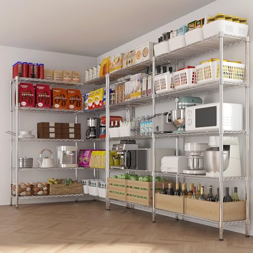 5 Tier Storage Shelves 1430LBS Heavy Duty Metal Shelving