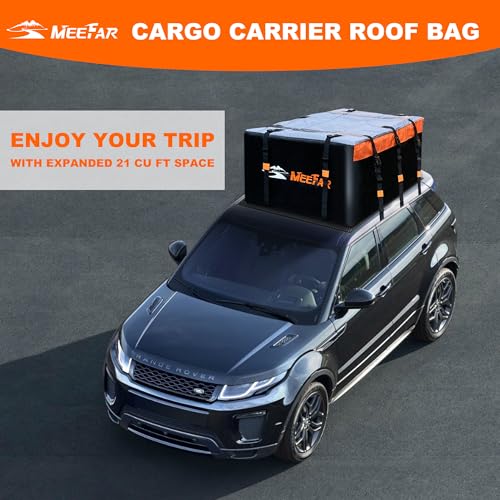 Car Roof Bag Rooftop Cargo Carrier Bag Waterproof 21 Cubic Feet roof Cargo