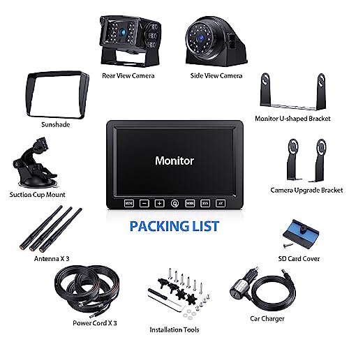 Wireless Backup Camera System with 7