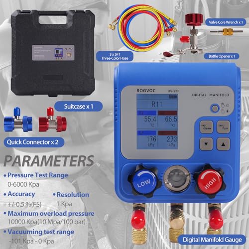 Digital Manifold Gauge Set (9 Count)