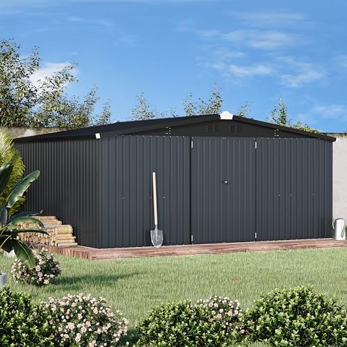 12' x 14' Waterproof Metal Outdoor Storage Shed