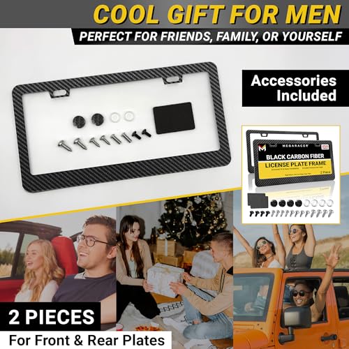 Premium Carbon Fiber Design License Plate Frames