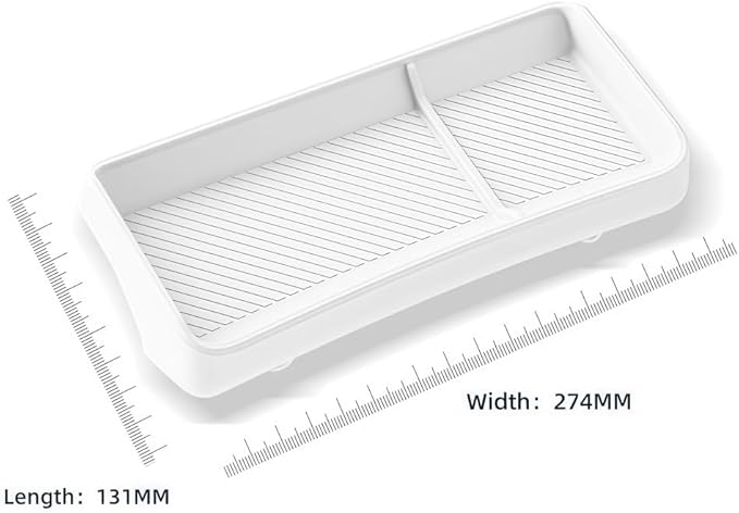 GGCLIMAX Car Organizer Silicone Dashboard Storage Tray Compatible with Tesla Model 3 Highland 2024 Rear Screen Organizer Non Destructive Installation Anti Slip Design(WHITE)