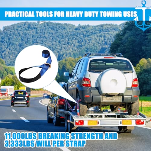 8 Pack Lasso Tow Truck Straps with D Ring 11 (8 Count)