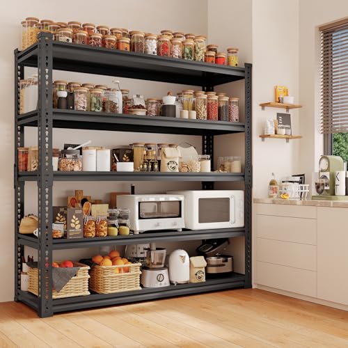 5 Tier 3000 lbs Heavy Duty Metal Garage Shelf (5 Count)
