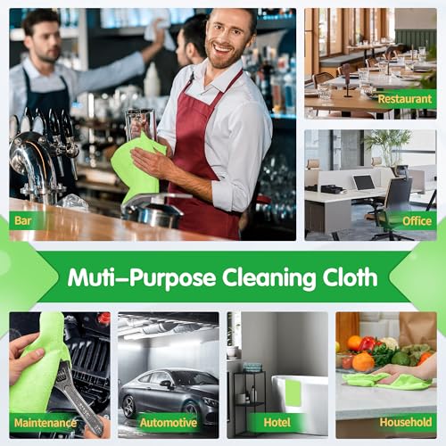 Sage Green Microfiber Cleaning Cloth (12 Count)