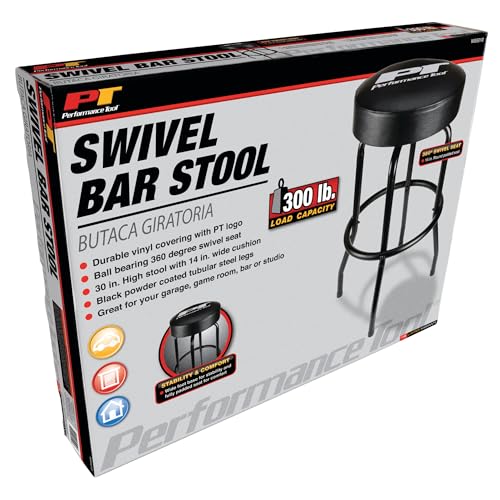 W85010 Swivel Seat Bar Stool for Mechanic Garages and Workshops