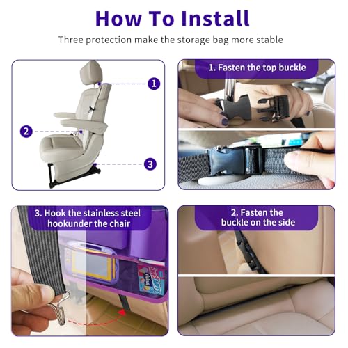 Car Backseat Organizer with Tray