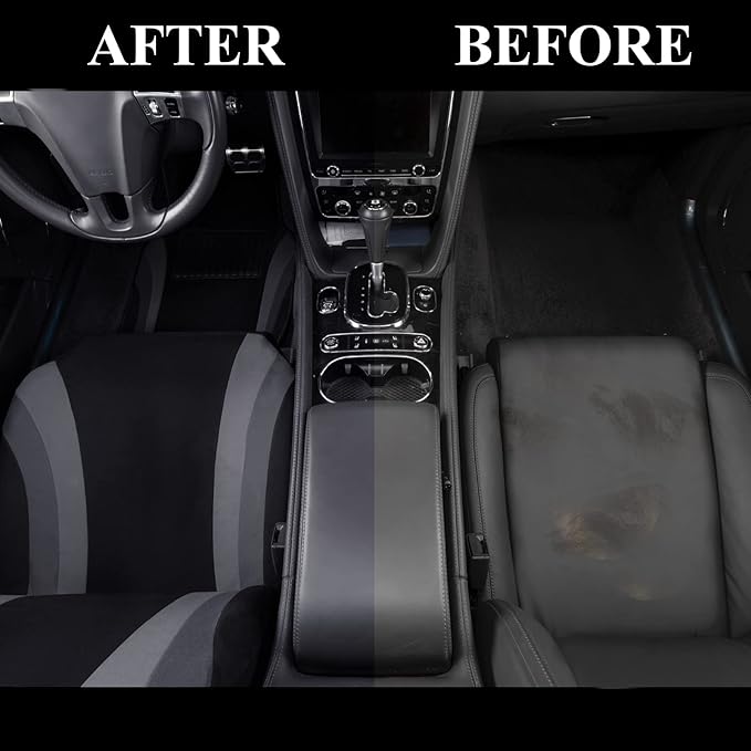 CAR PASS EVA Waterproof Car Seat Covers Full Set with 4Pcs Waterproof Car Floor Mats Universal Fit Airbag Compatible Automotive Interior Covers for Sedans, Trucks,Vans,SUV (Combo Set, Black & Gray)