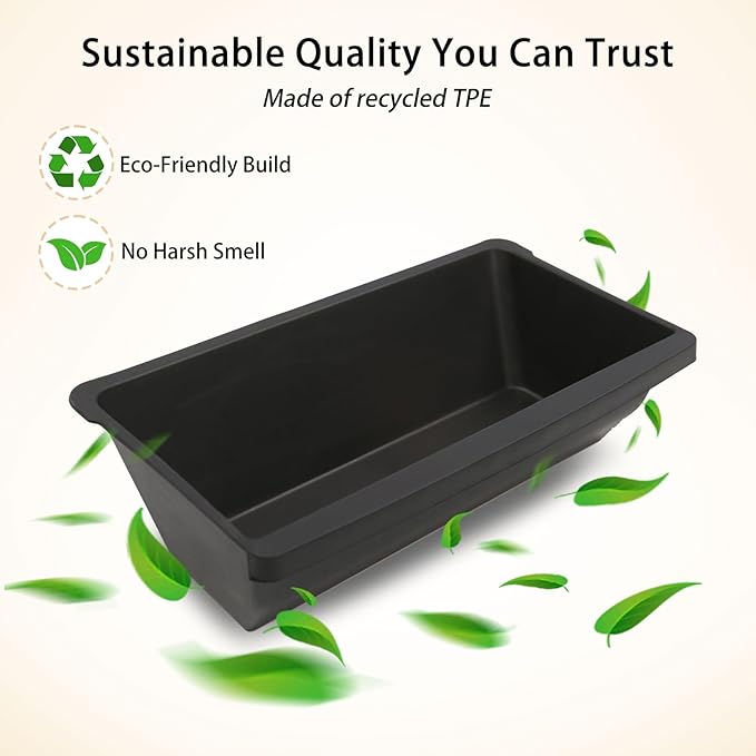 For Tesla Model Y Juniper 2025 2026 Under Seat Storage Box Organizer - Front Row,Anti-Slip Hidden Underseat Organizer Tray Storage Box for Model Y Juniper Interior Accessories (No Lid Cover, 1 Pack)