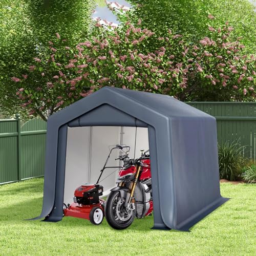 8x12 ft Storage Shelter Shed Portable Outdoor Carport Garage