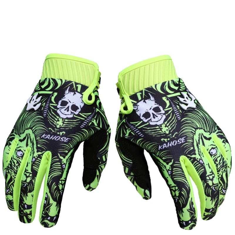 Dirt Bike Motorcycle Gloves for Men Women Finger Touchscreen Motorbike Gloves for BMX ATV MTB Riding