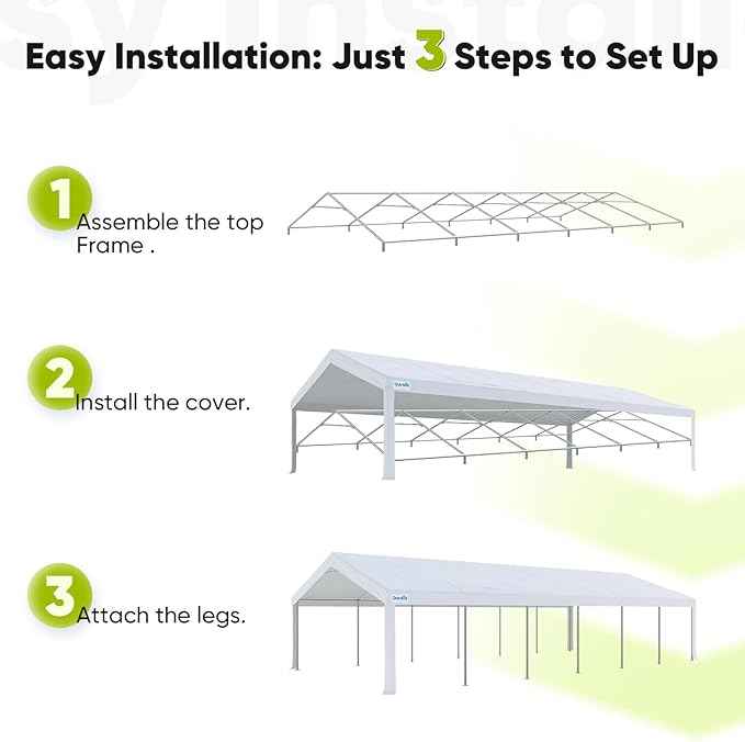 Quictent 20x40 Party Tent Heavy Duty Outdoor Canopy Tent Carport Event Shelter Wedding Tents for Parties with Storage Bags(Mesh)