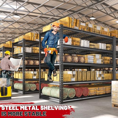 5 Tier Heavy Duty Garage Shelving for Basement Warehouse Pantry