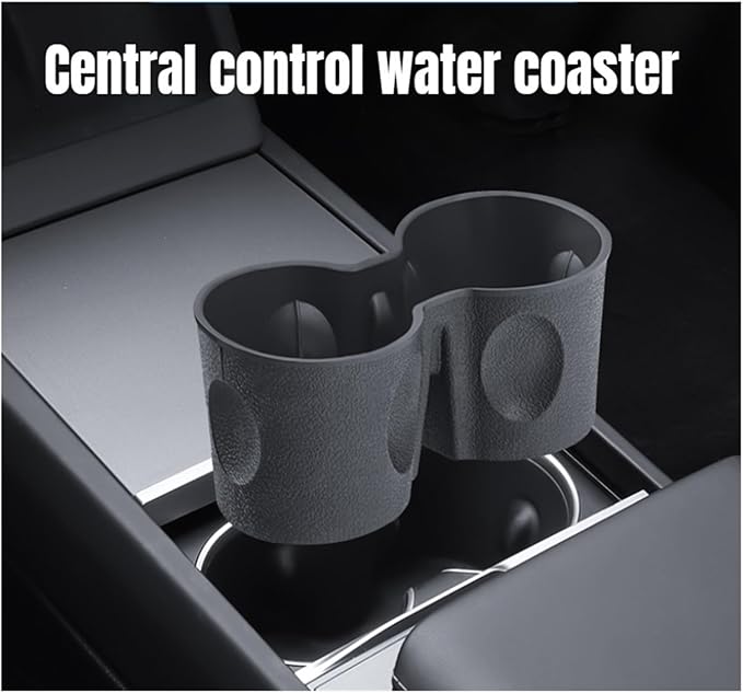 Car Storage Box Compatible For Tesla Model 3 2024 Center Armrest Hidden Box Cup Holder Console Organizer Car Box Accessories(A(flocking))