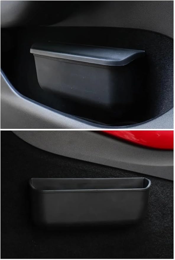 Adhesive Glasses Box Suitable Compatible for Tesla Model Y Model 3 Storage Box Multifunctional Car Sunglasses Box 2023 Accessories (Color : No Cap 2PCS)