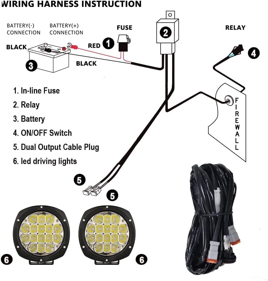 5Inch 160W Round Led Driving Lights Off Road Spot Lights Offroad