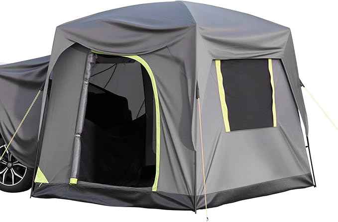 VEVOR SUV and Pickup Truck Camping Tents, Waterproof Double Layer Design with Carry Bag, Accommodates 2-9 Persons for Outdoor Activities
