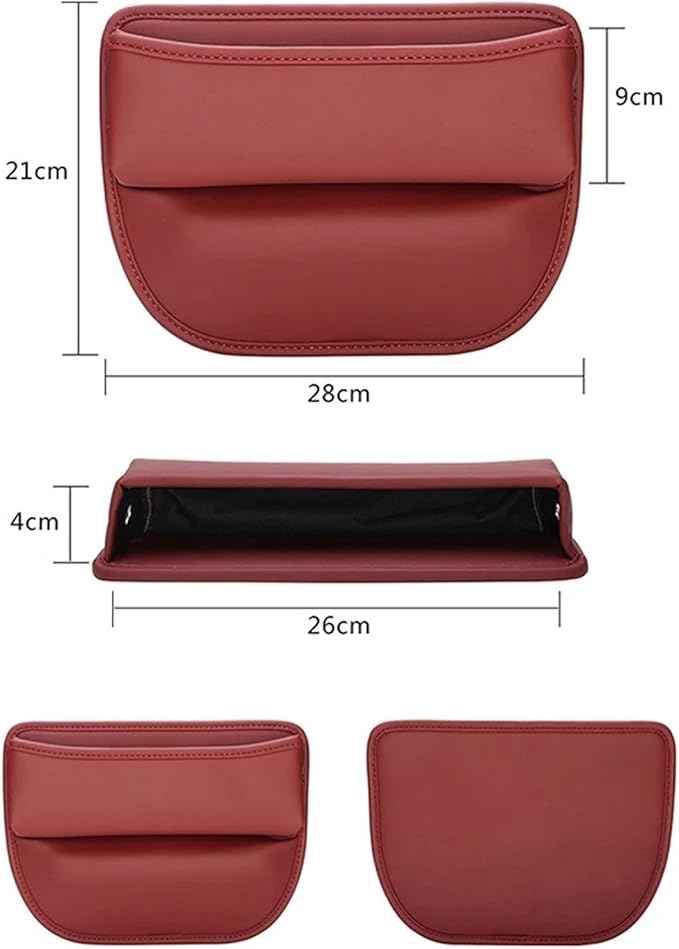 for Tesla Model 3 Y X S Car Side Seat Crevice Storage Pocket Box Built-in Cover Water Cup Key Phone Holder Organizer