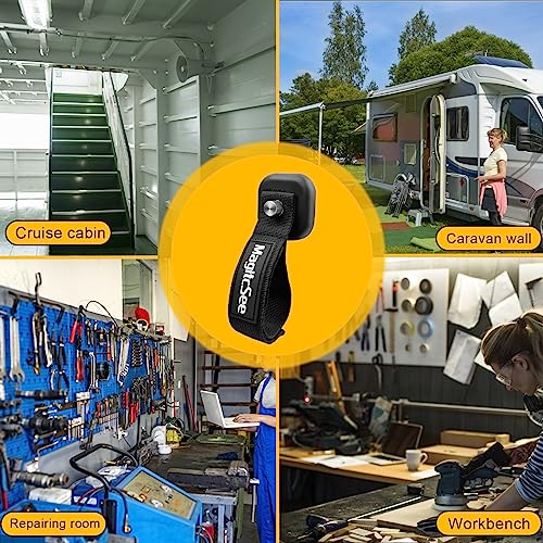 2 Pack Heavy Duty Magnetic Hook Straps for Extension Cords (2 Count)