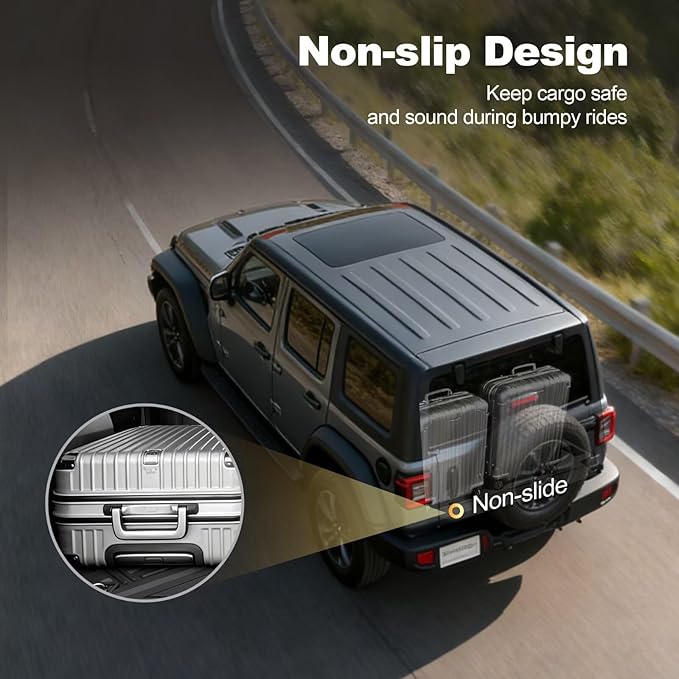 Cargo Mat fit for 2018-2026 Jeep Wrangler JL 4X4 with OEM Subwoofer, All-Weather Guard Trunk Mat Cargo Liners Heavy Duty Waterproof Odorless Durable Wrangler JL 4 Door - NOT FIT 4XE OR JK