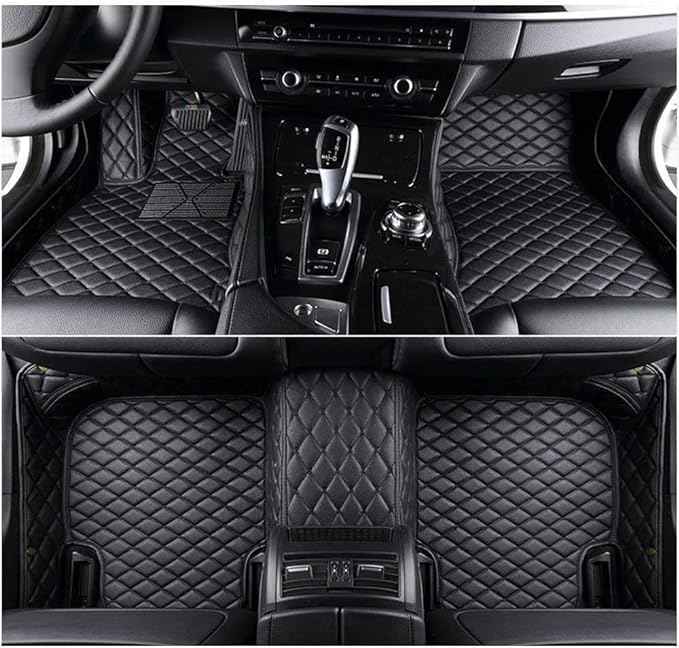 Custom Making Car Floor Mats Compatible with Audi BMW Mercedes-Benz Toyota Lexus Honda Infiniti Nissan Hyundai Kia All Models 2005-2026 (Black)