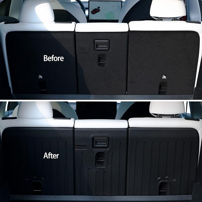 for Tesla Model Y Juniper Rear Seat Back Cover All Weather TPE SeatBack Liner Pad Back Protector Interior Accessories 2025 2026 (5 Seats)