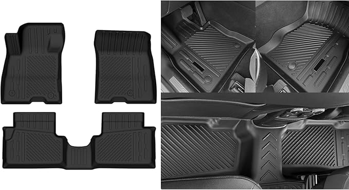Custom Fit Floor Mats for 2022-2024 2025 Ford Maverick Hybrid, All Weather TPE Floor Liners, Odorless Full Set Interior Accessories
