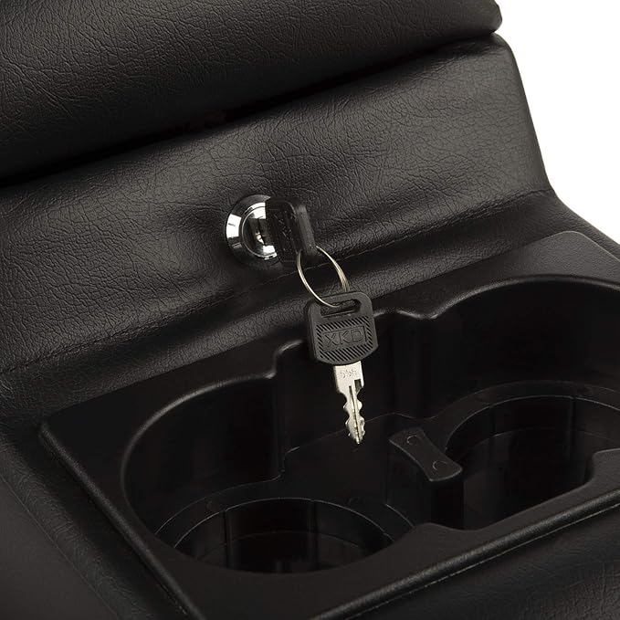 Rugged Ridge Center Console for Jeep CJ/Wrangler YJ | Vinyl, Black | 13102.01 | Fits 1976-1995 Jeep CJ & Wrangler YJ
