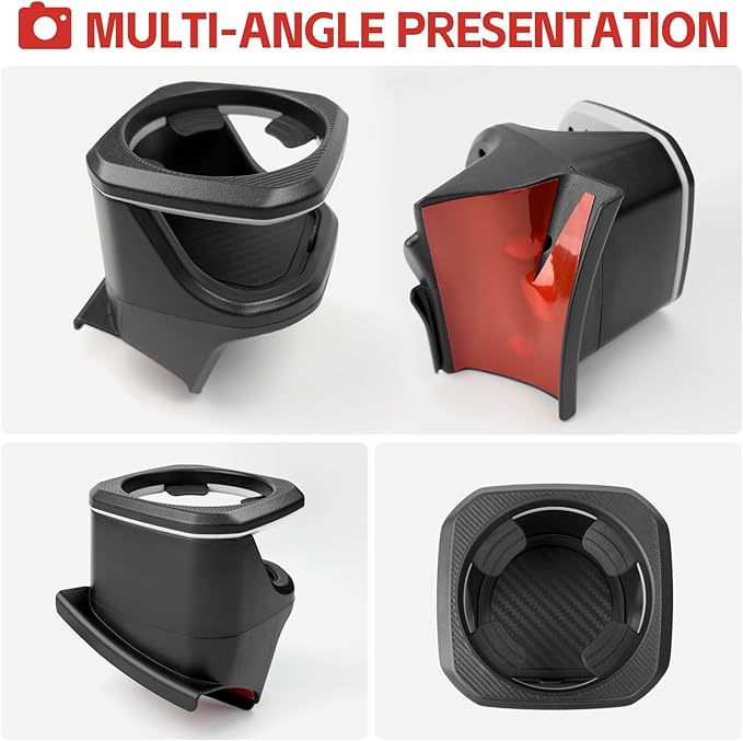 Cup Holder Fit for 2018-2024 Jeep Wrangler JL JLU 4XE/Gladiator JT Accessories, Left&Right Door Cup Holders for Jeep Gladiator 2020-2024&Jeep Wrangler 2018-2024(Front Row, Left+Right)