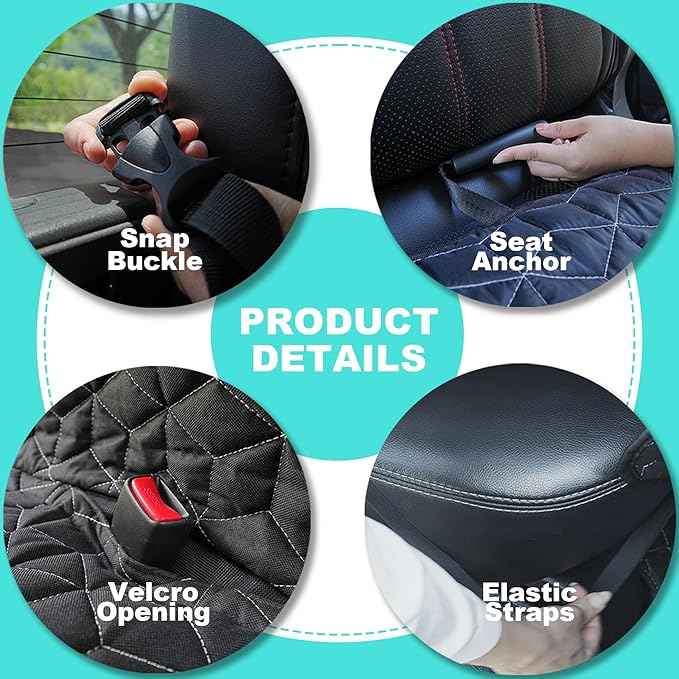 Bench Dog Car Seat Covers for SUV, Waterproof Dog Seat Cover for Back Seat Fit Ford Explorer Heavy Duty Non Slip Back Seat Cover Protector for Chevrolet Tahoe/Yukon/Suburban/Expedition