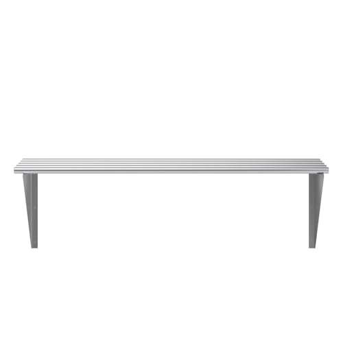 18 in. x 48 in. NSF Stainless Steel Tubular Wall Shelf