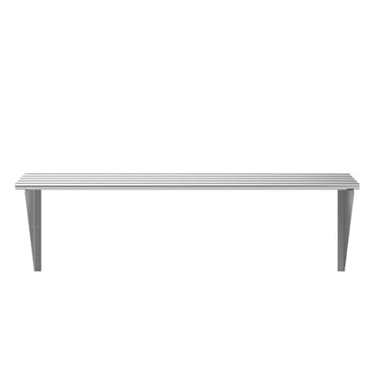 18 in. x 48 in. NSF Stainless Steel Tubular Wall Shelf