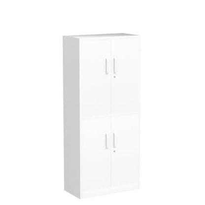 Metal Storage Locking Cabinet with 4 Doors and 2 Adjustable Shelves