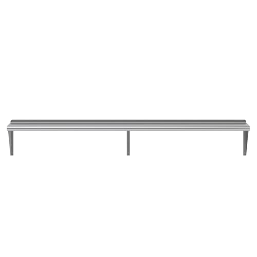 72" Long X 12" Deep Stainless Steel Wall Shelf