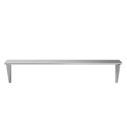 14 in. x 48 in. NSF Stainless Steel Tubular Wall Shelf