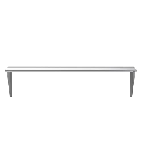 18 in. x 60 in. NSF Stainless Steel Tubular Wall Shelf